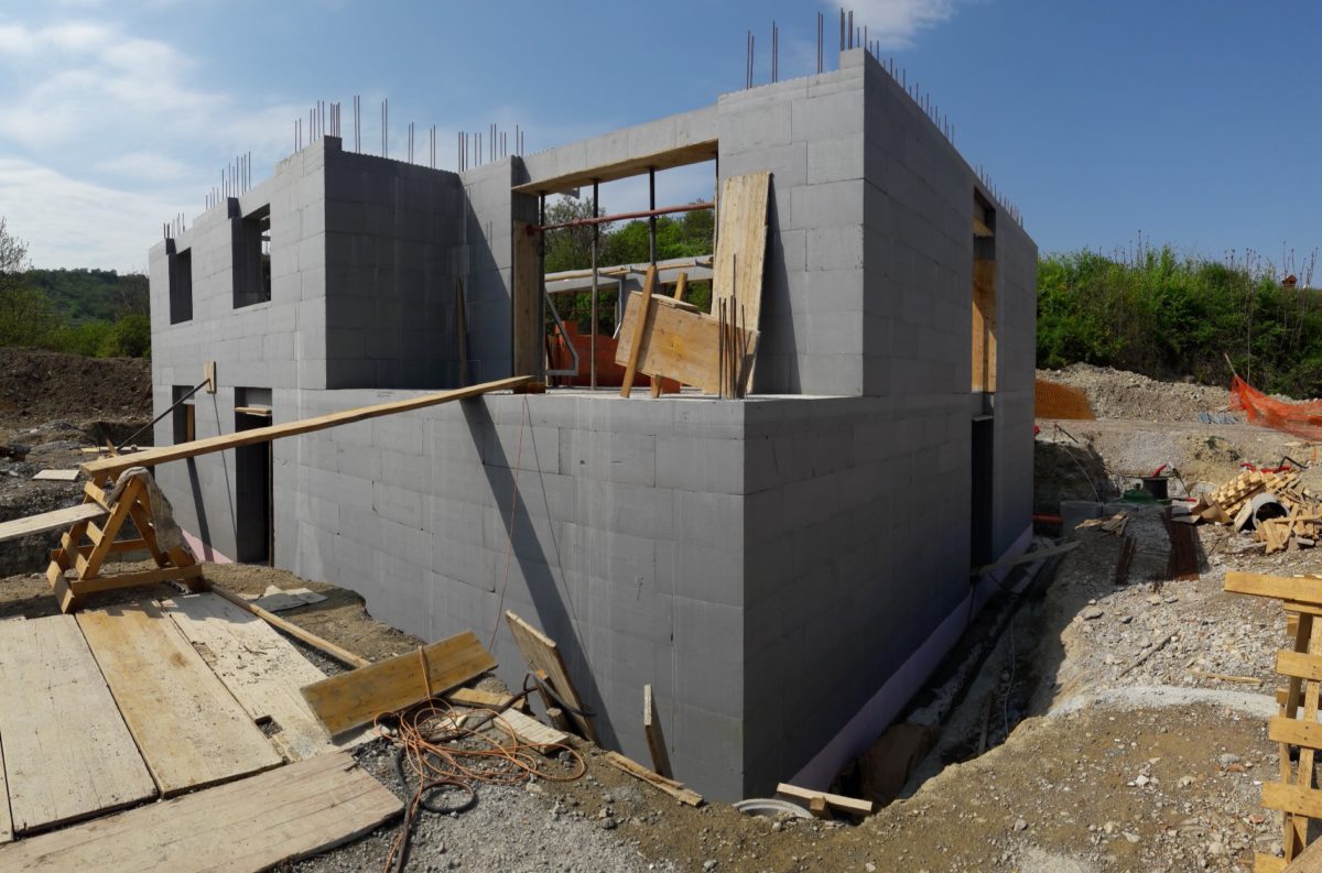 Gradnja objekta s sistemom JUBHome WALL v Kopru