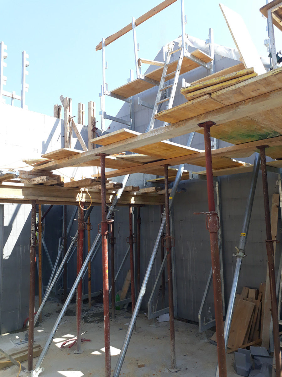 Betoniranje trikotnih zidov