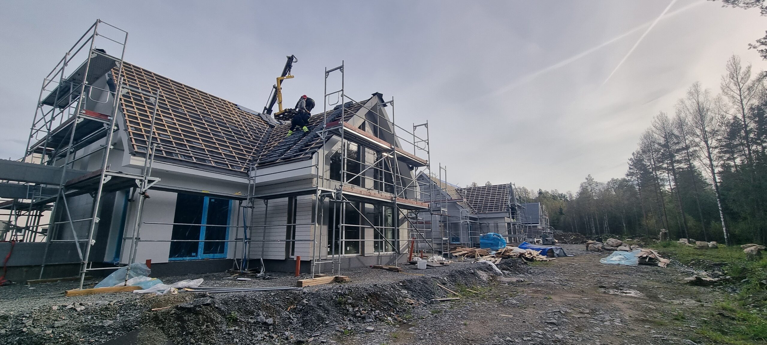 Hiša v novem naselju na Švedskem, zgrajena z ICF elementi JUBHome